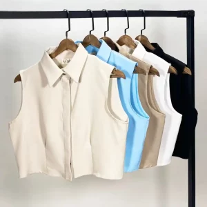 کراپ تاپ مازراتی یقه دار عکس رگال
